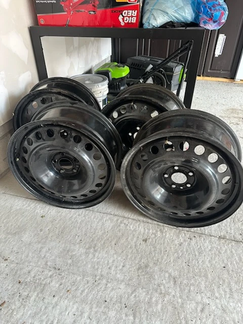 Set of 4 Black Steel Wheels 18x7.5 - photo 3
