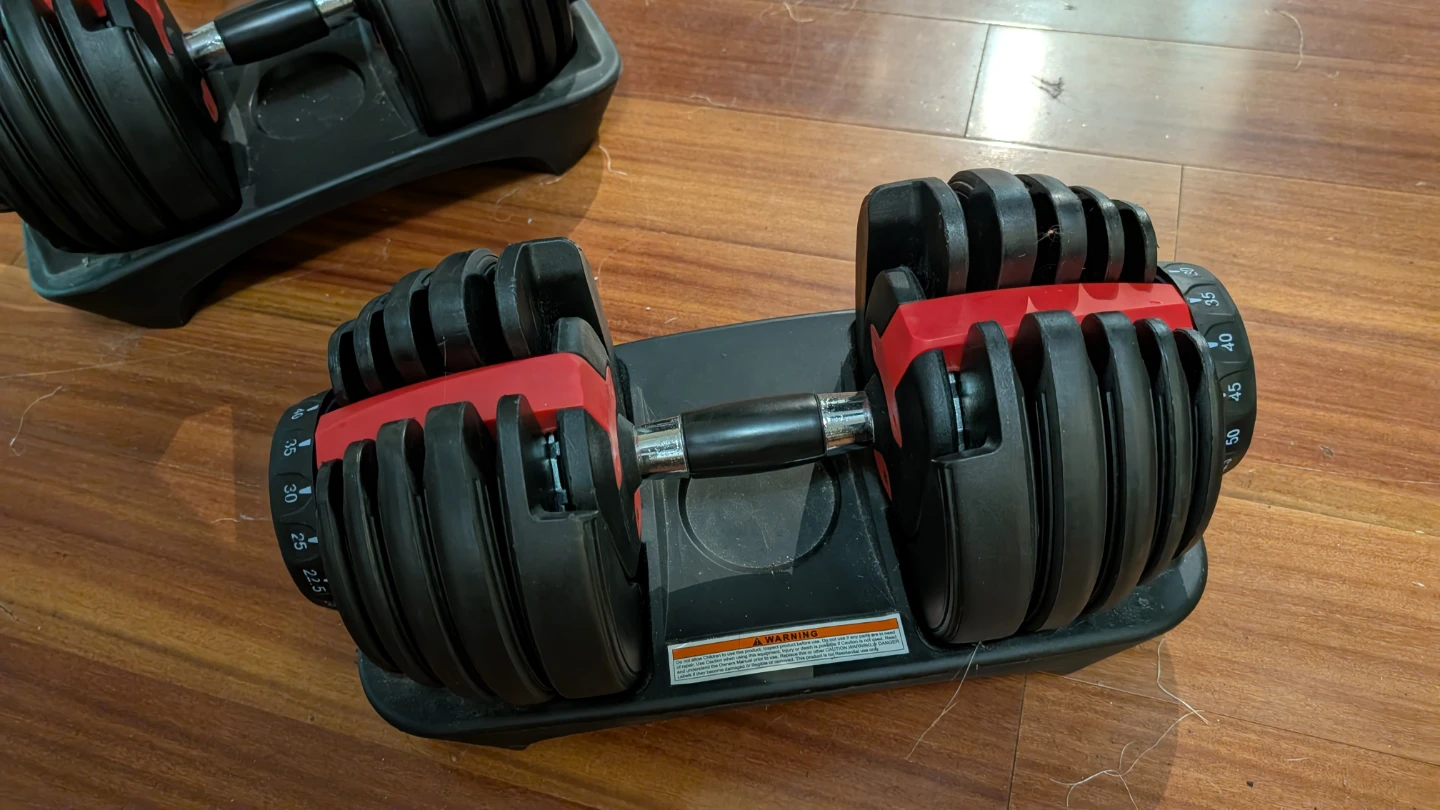 Adjustable Weight Bench and Adjustable Dumbbells Set - photo 3