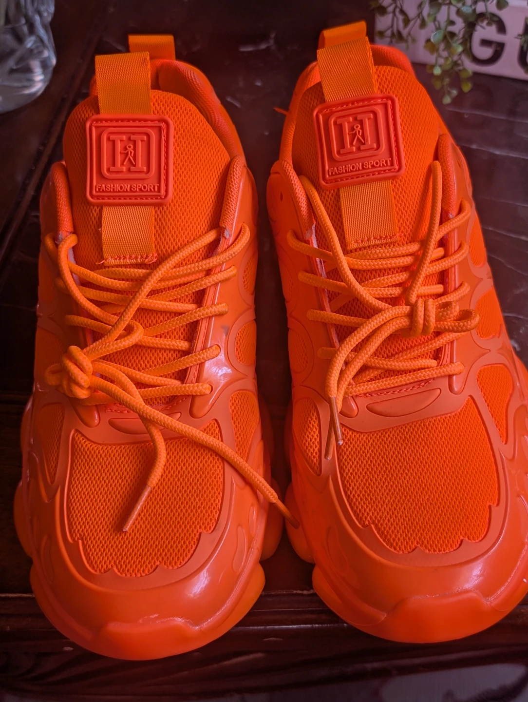 Bright Orange Fashion Sport Sneakers