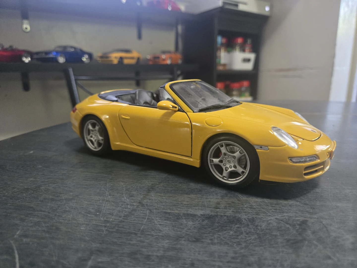 Yellow Porsche 911 Convertible Toy Car - photo 2