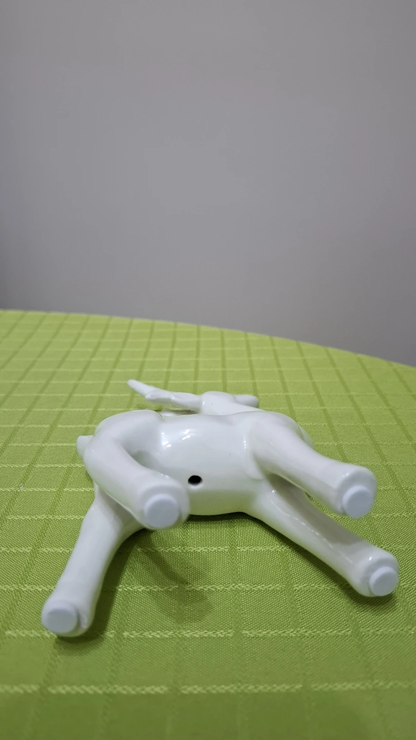 White Porcelain Deer Figurine Set - photo 3