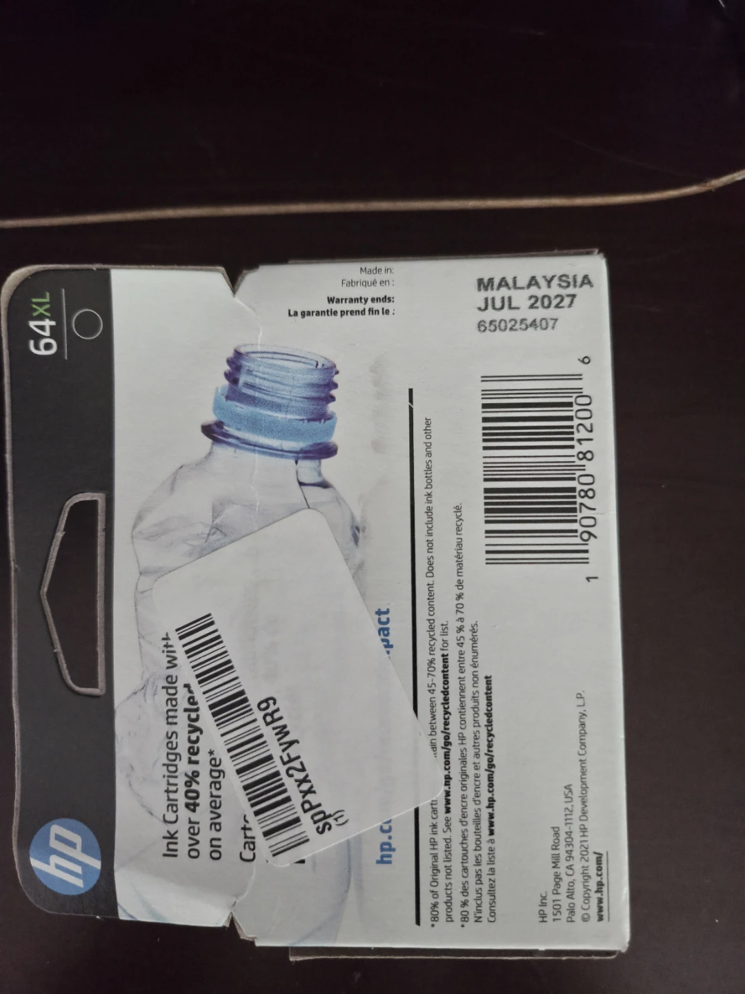HP 64XL Black Ink Cartridge - photo 2