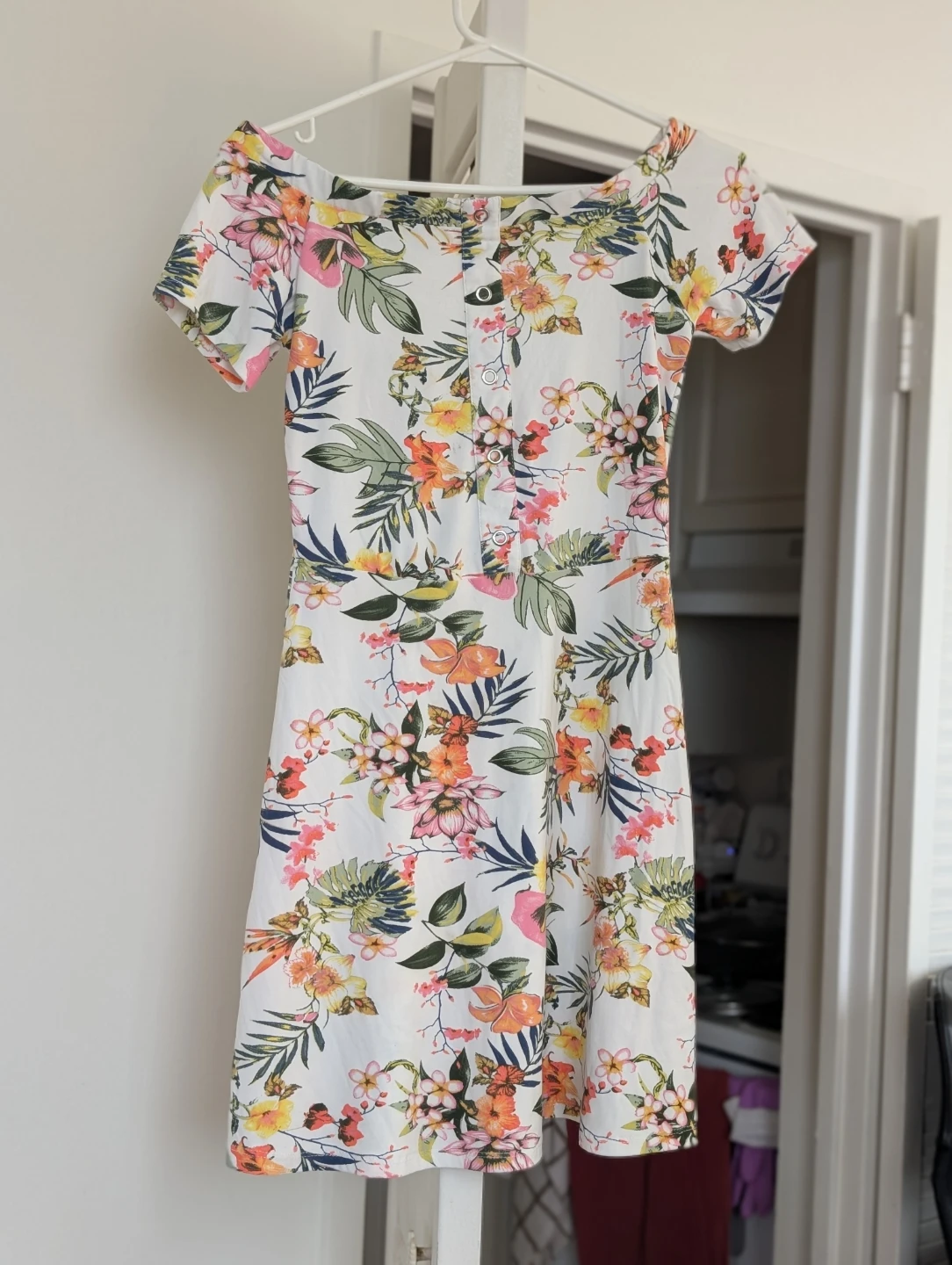 Ardene Floral Off-the-Shoulder Dress Size S - photo 4