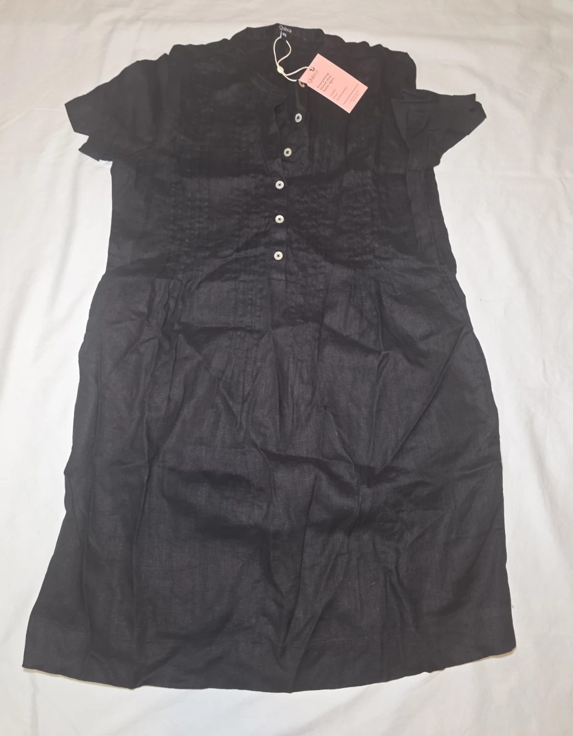 Dwell Black Linen Blend Midi Dress - photo 2