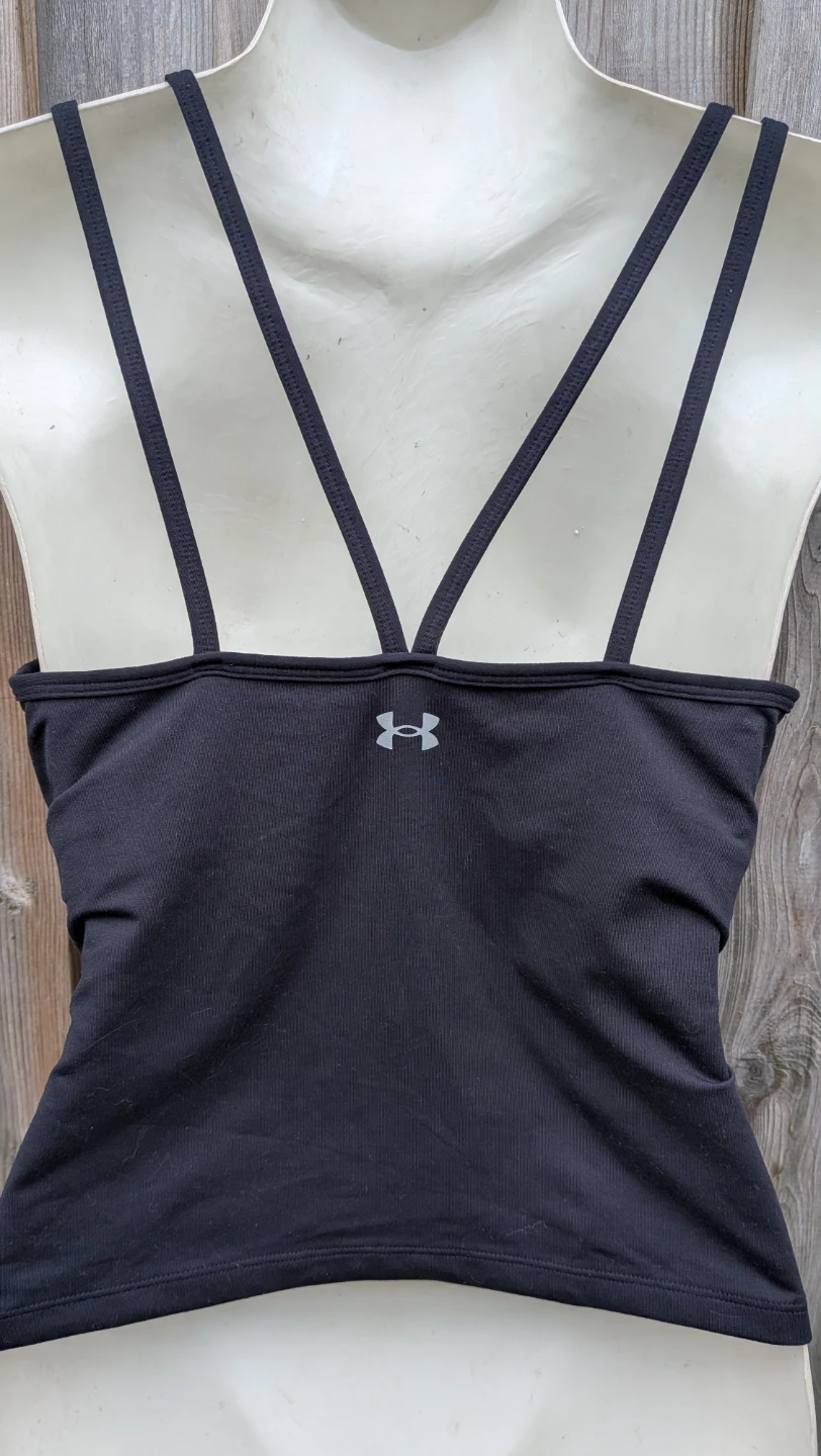 Ladies Under Armour Black Tank Top sz Medium - photo 2