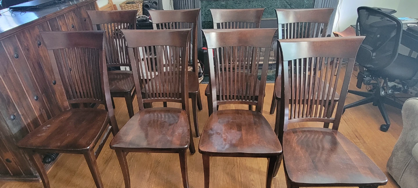 Canadel solid wood Dining Chairs .$200each - photo 4
