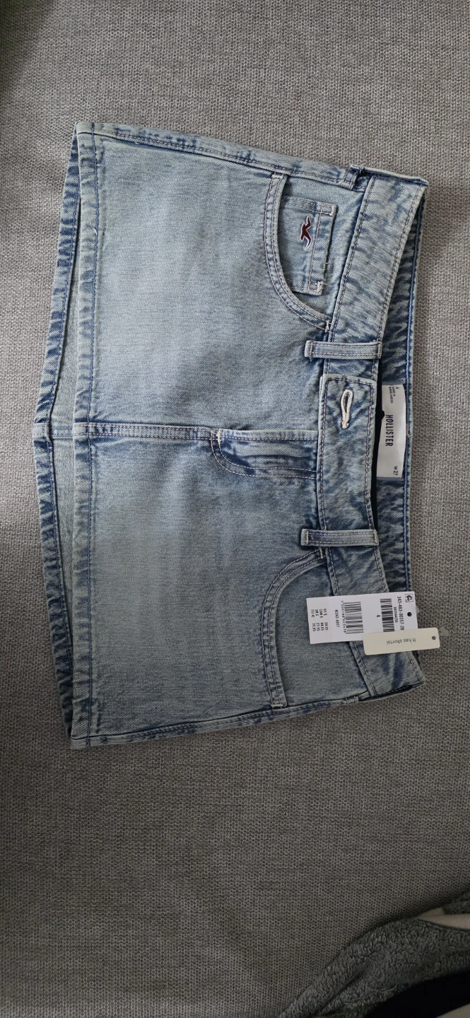 New Hollister Denim Mini Skirt