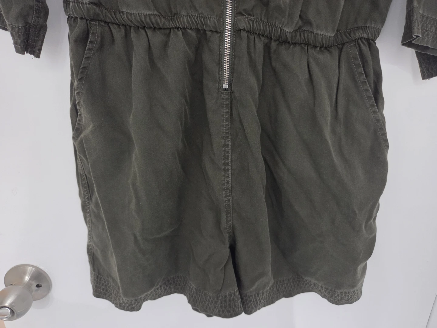 DD77 Olive Green Utility Romper - Size M - photo 2