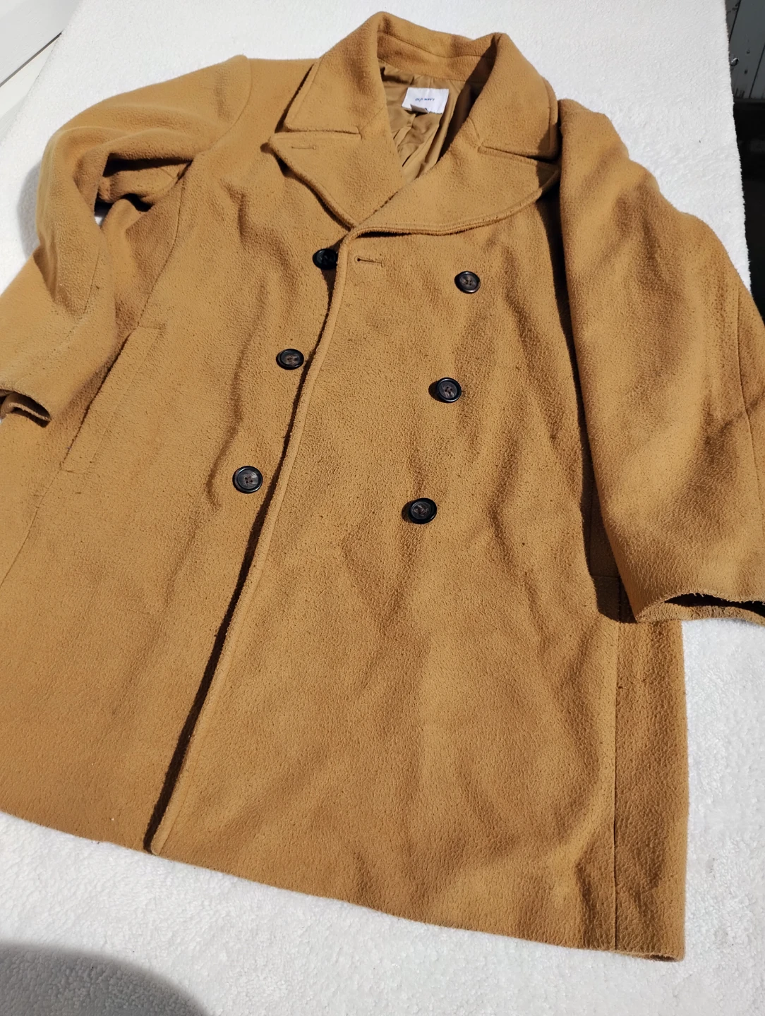 XXL Old Navy Carmel Double-Breasted Coat XXL