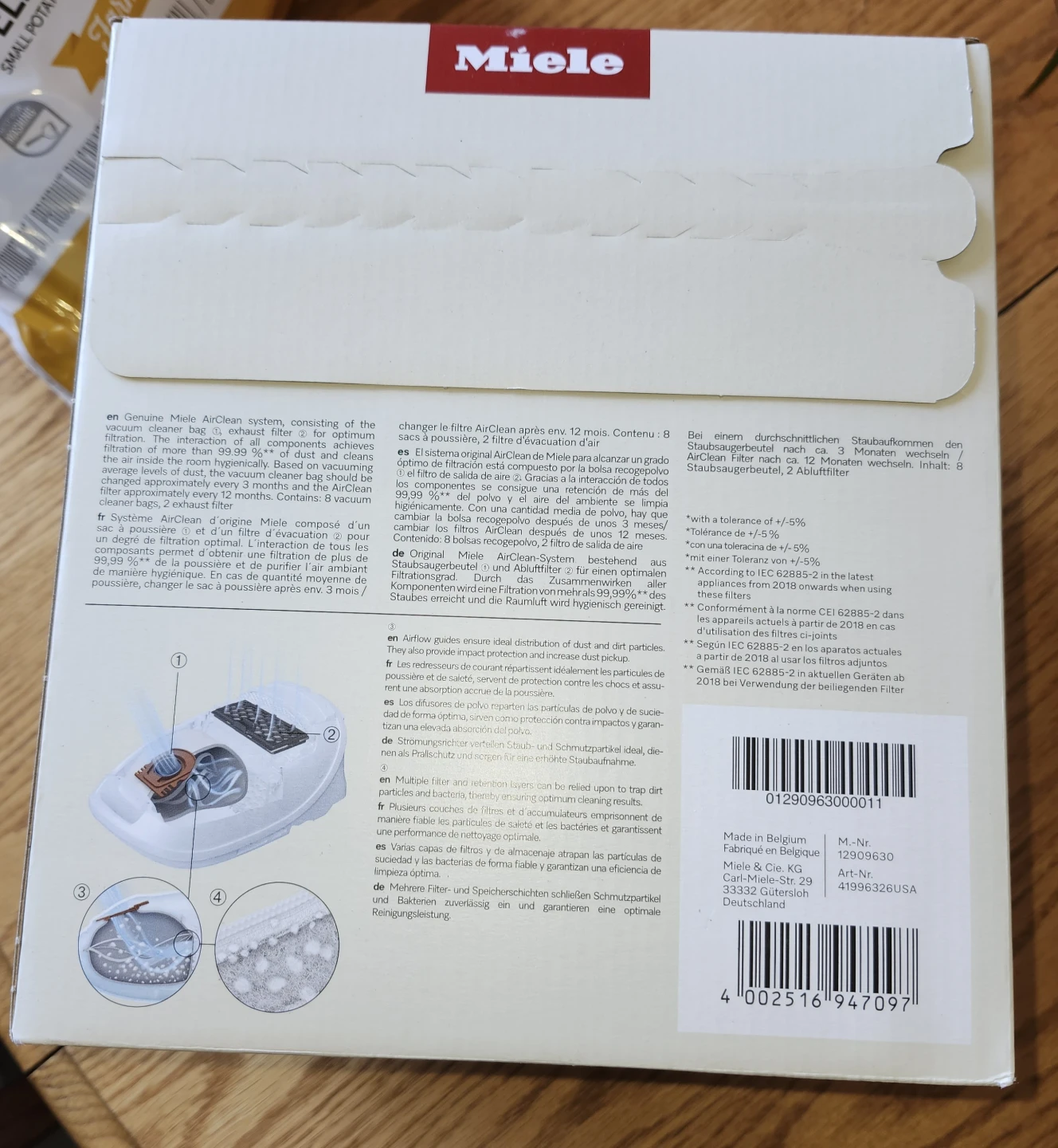Miele HyClean Air XL Vacuum Bags SF-AA 50 - photo 5