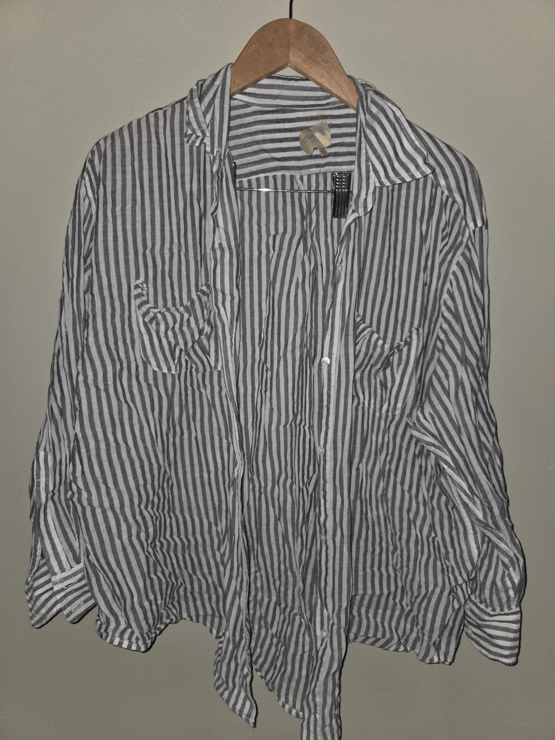 Elizabeth and James Striped Button-Up Shirt