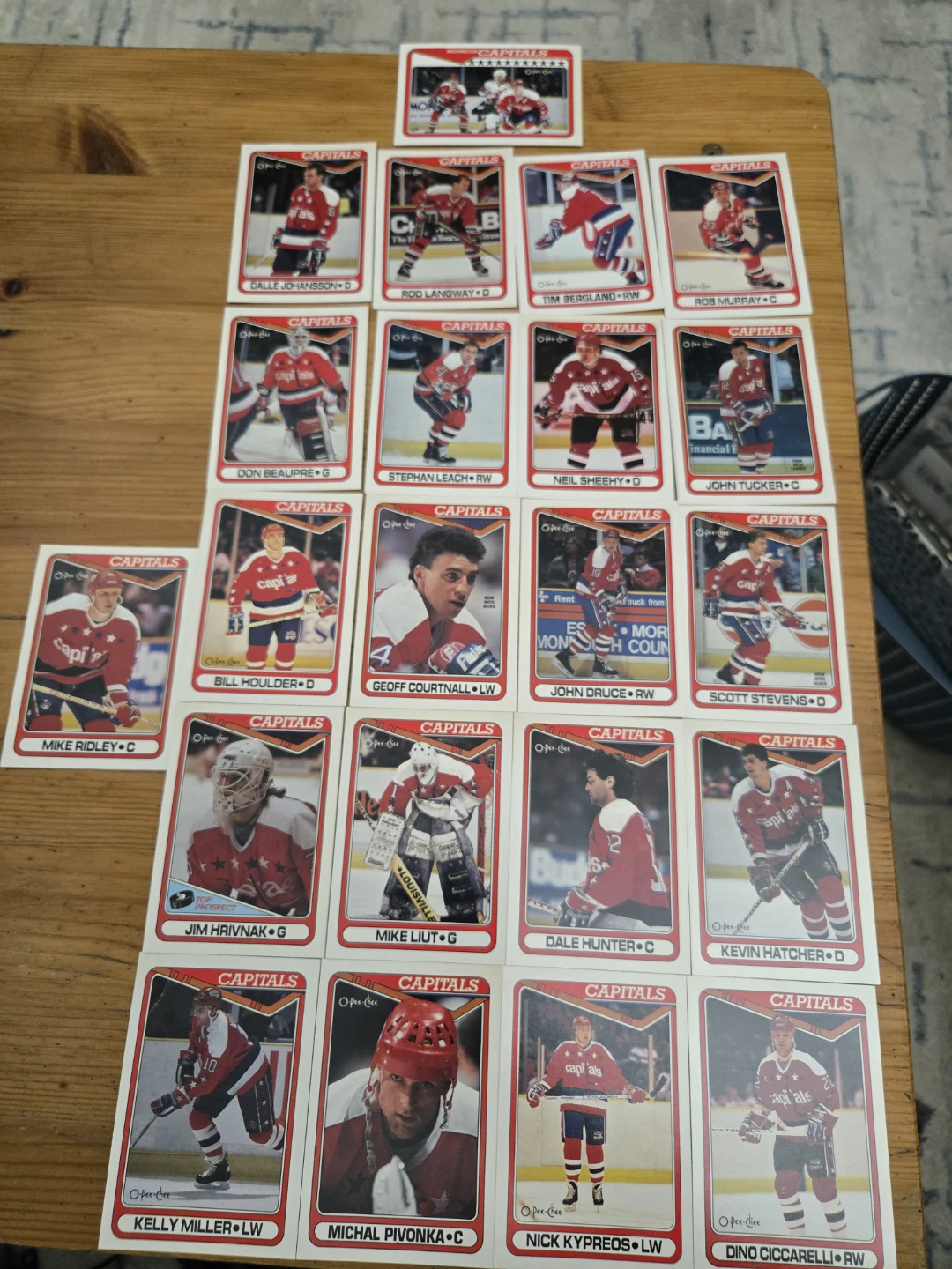 Capitals Hockey Cards