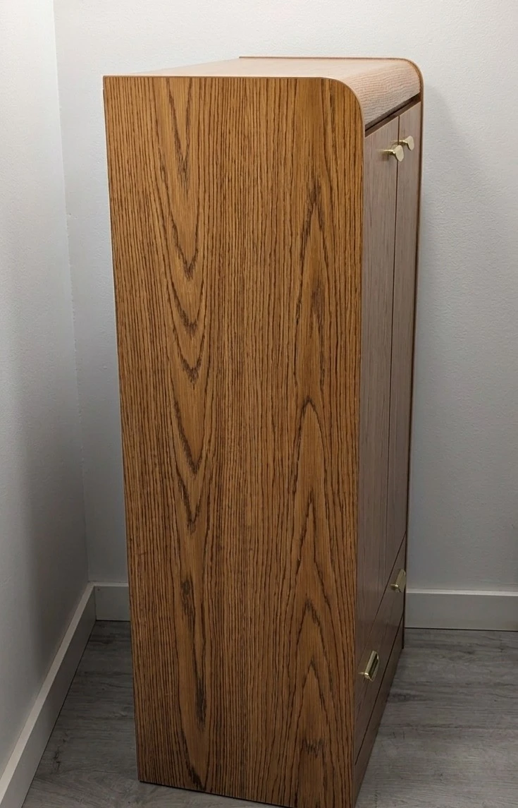 Wood Grain Cabinet with Doors and Drawer - photo 2