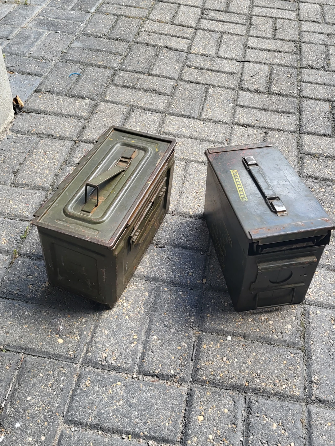 Set of 2 Vintage Ammo Cans