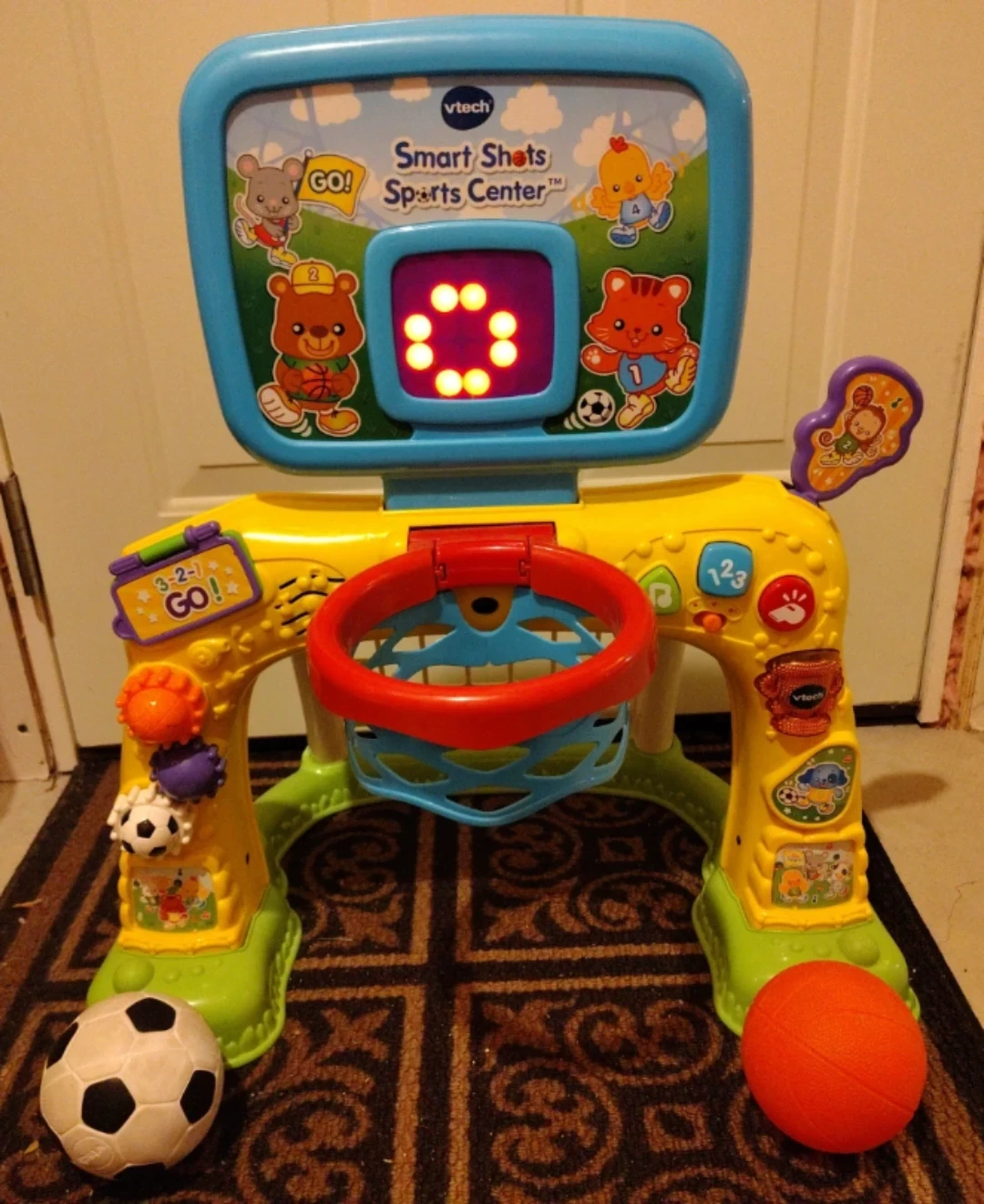 VTech Smart Shots Sports Center Basketball Hoop and Soccer Goal - photo 2