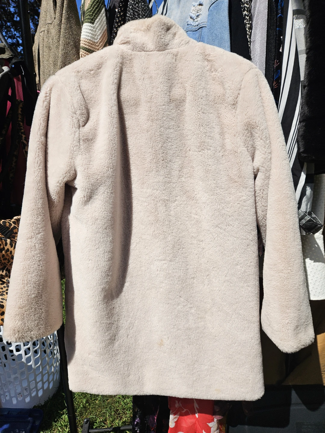 Janice Faux Fur Coat One Size Beige - photo 2