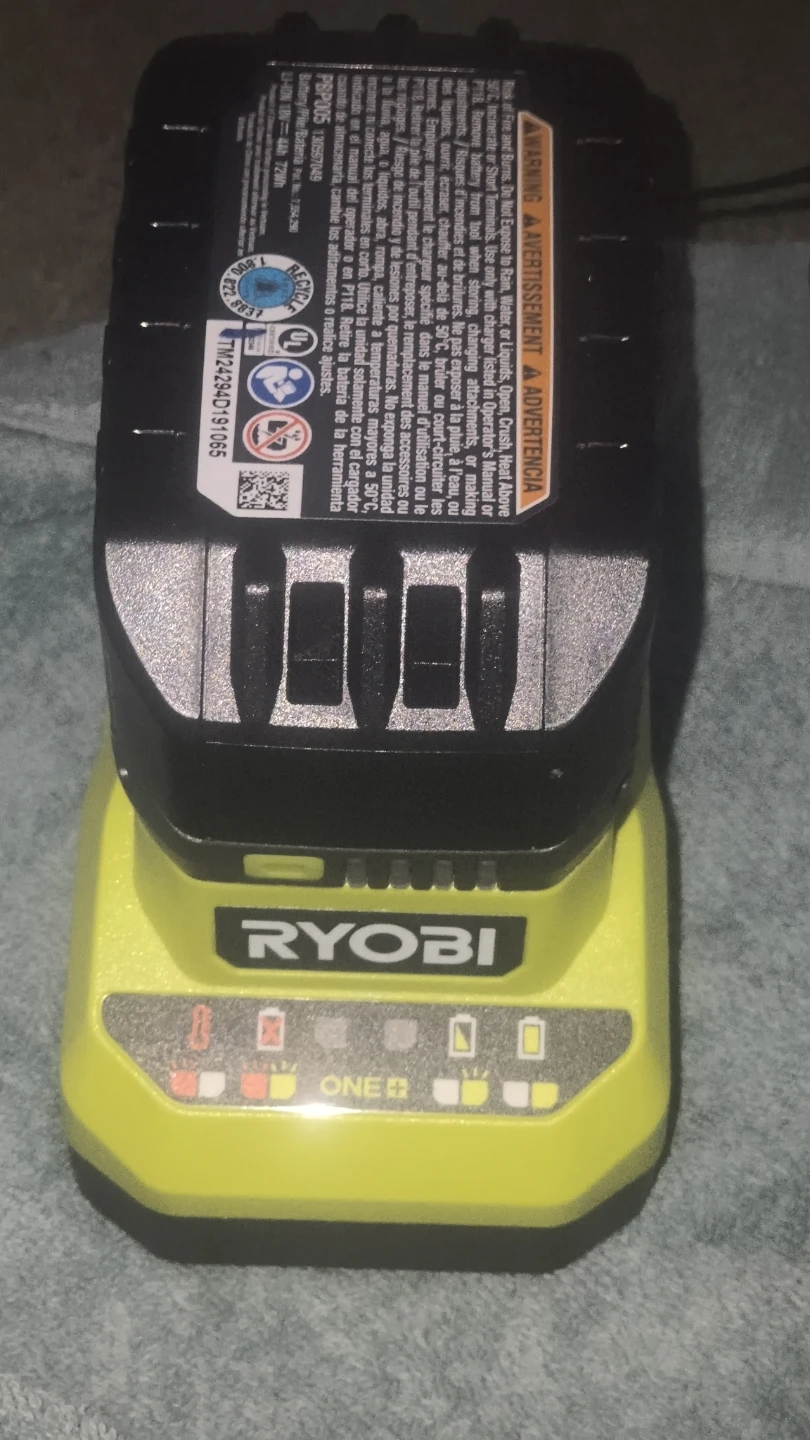 Ryobi ONE+ 18V Lithium-Ion 4.0 Ah Battery and Charger