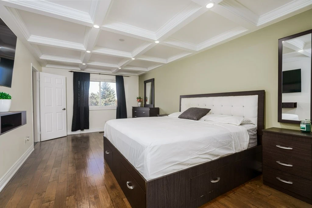 King bed frame with storage