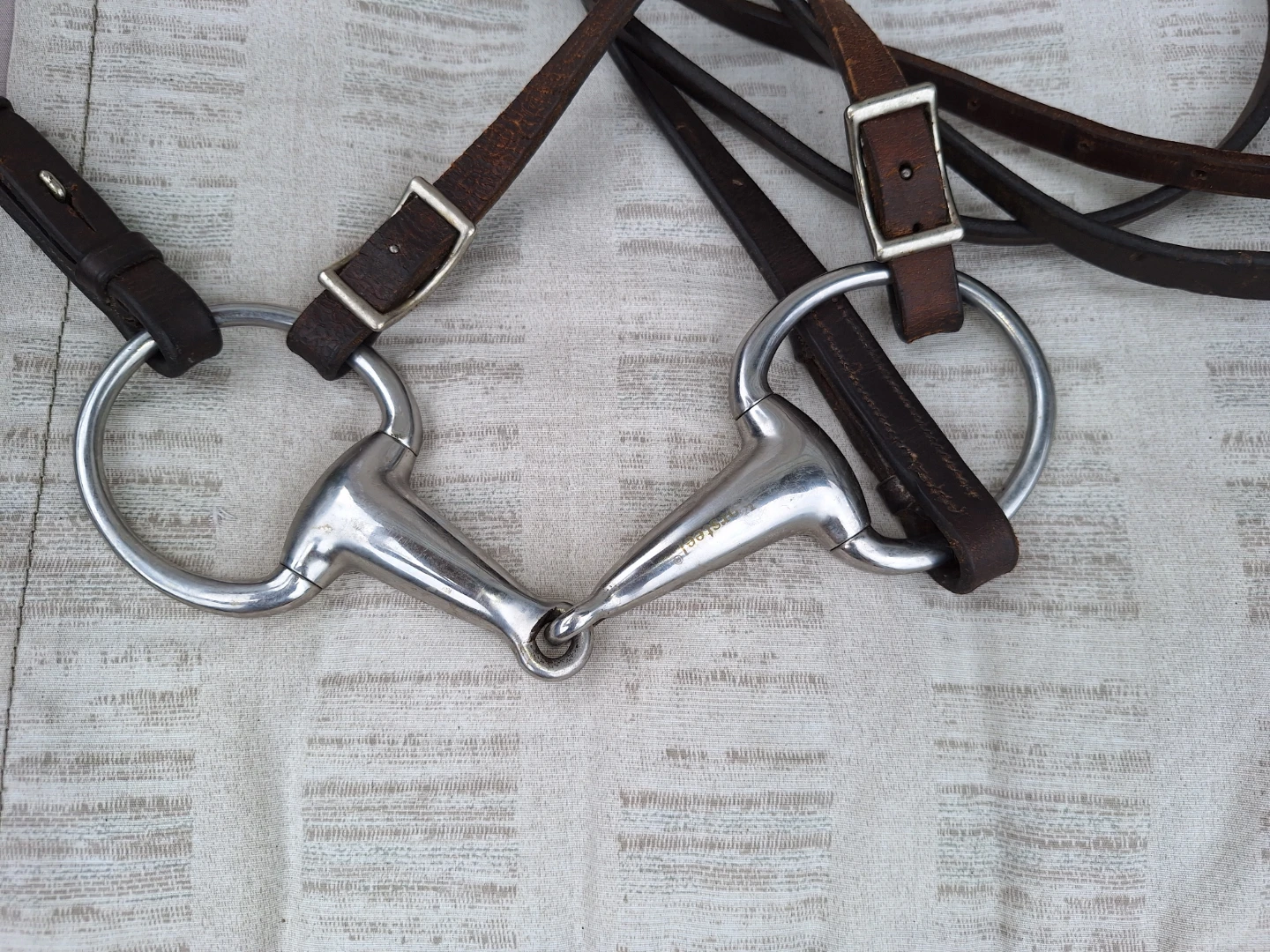 Horse Bridle with Korsteel Eggbutt Bit (Kit Cat Club rescue) - photo 2
