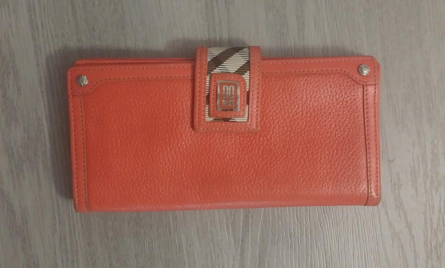 Daks Orange Leather Wallet
