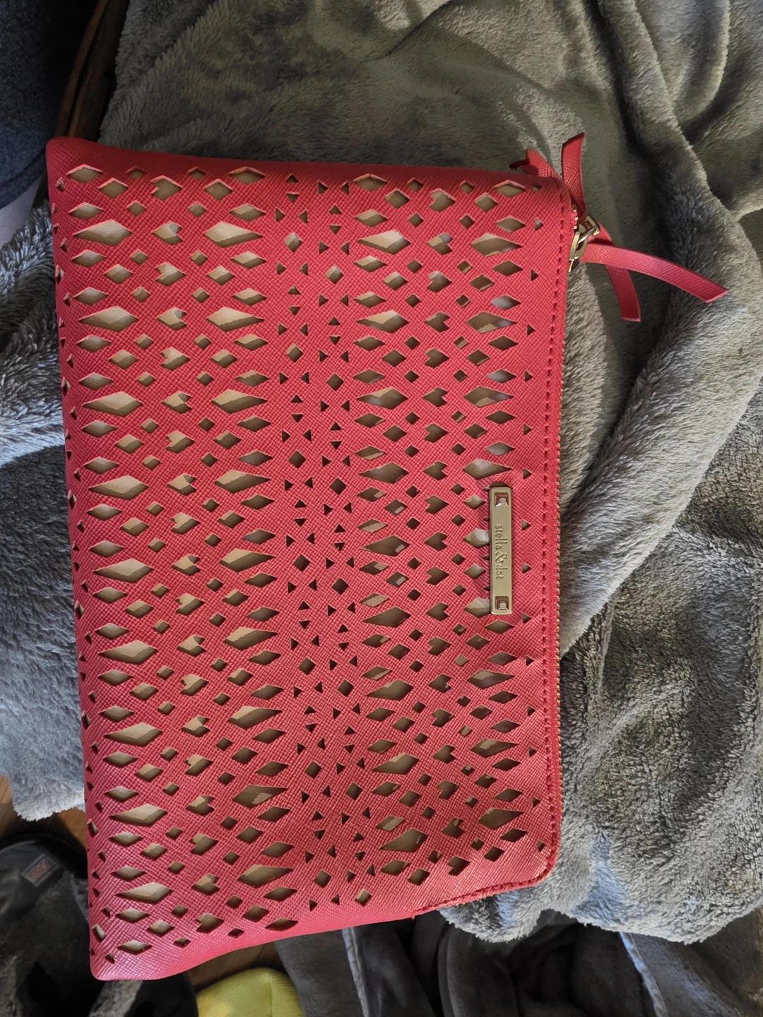 Stella and Dot Red Clutch Wallet