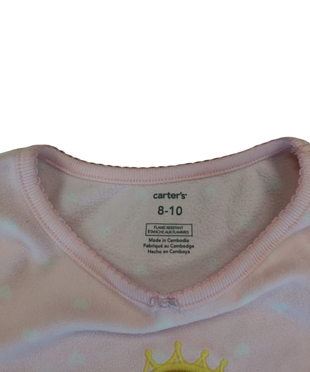 Carter’s Girls Long-Sleeve Fleece Monkey Ballerina Nightgown - photo 2