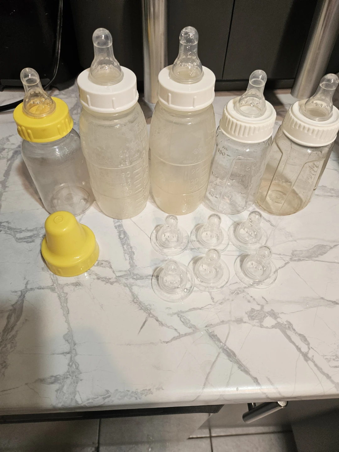 Baby Bottles and Nipples Set