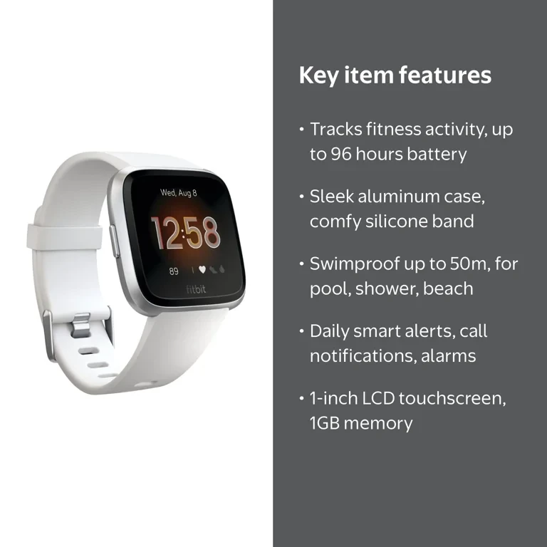 Fitbit Versa Lite Smartwatch White - photo 3