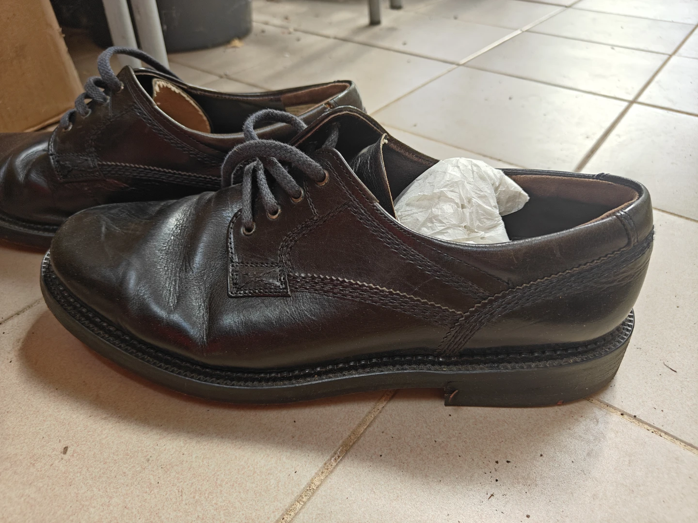 LLOYD Men's Black Leather Dress Shoes Size 9.5 - photo 2
