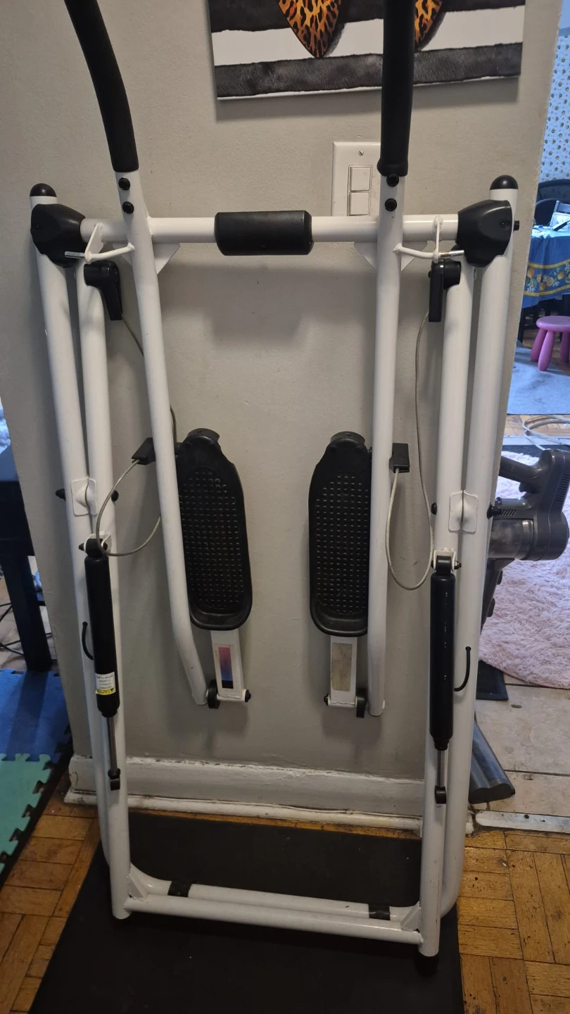 White Elliptical Exercise Machine