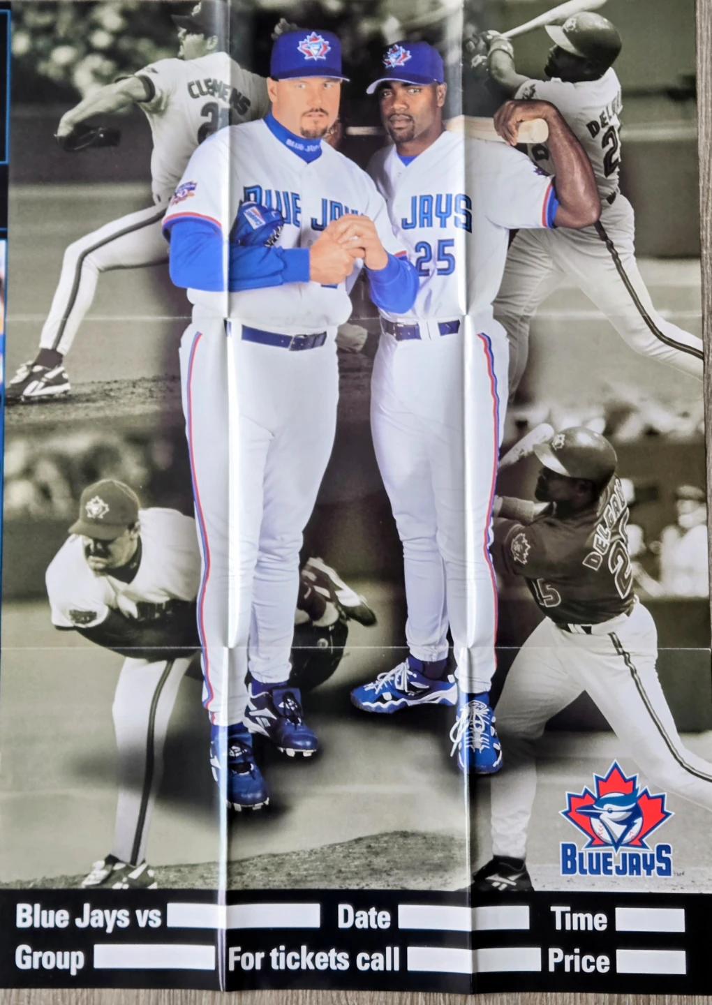 Vintage 90's Blue Jays Lot, Posters & World Series Buttons - photo 3
