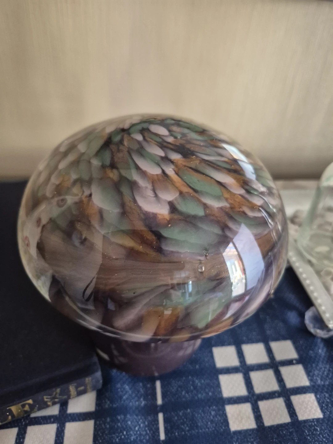 Decorative Glass Mushroom - photo 2