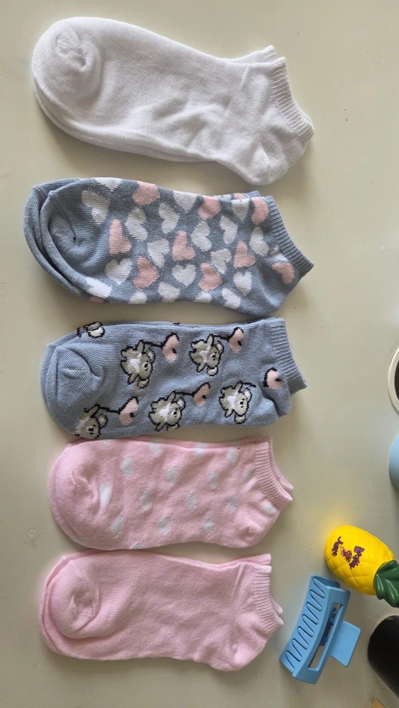Five Pairs of Ankle Socks - NEW