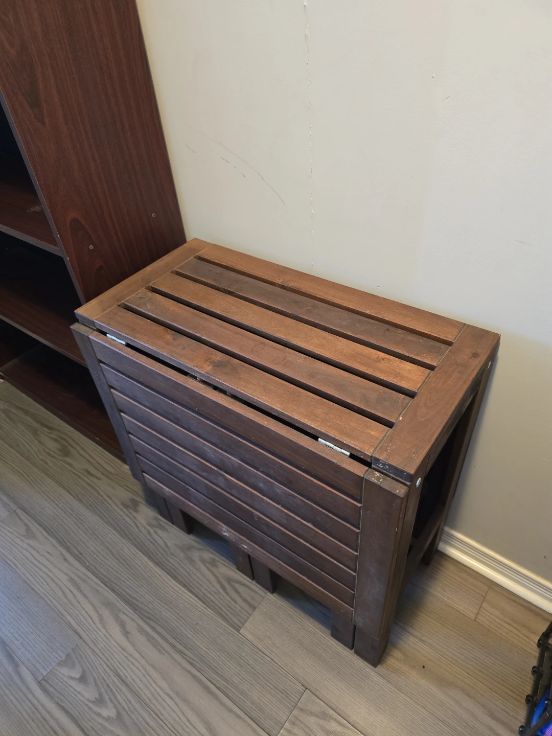 Wooden Folding Table and Shelf - photo 2