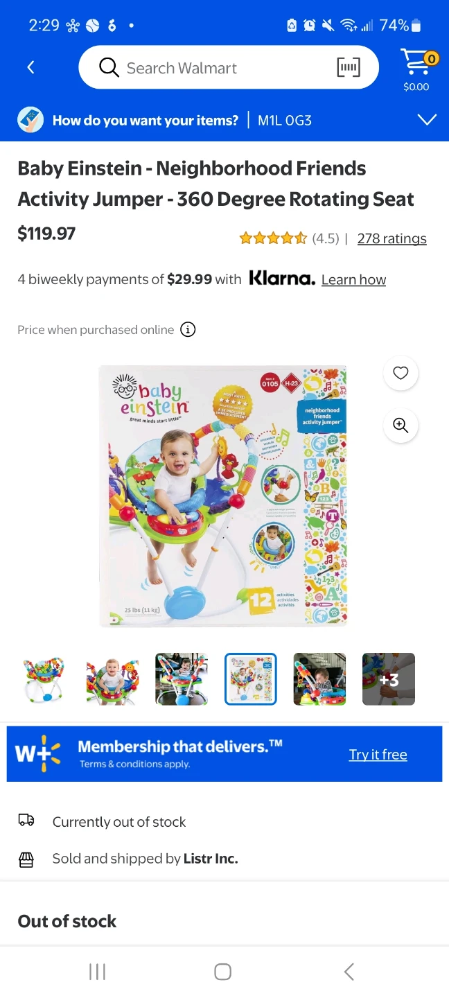 Baby Einstein Neighborhood Friends Activity Jumper