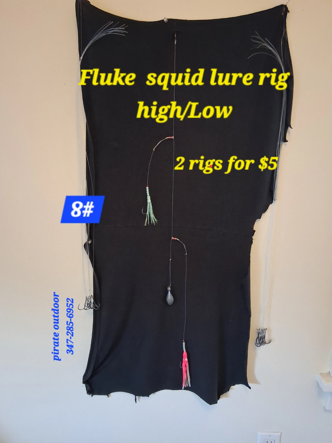 Fluke Squid Lure Rig - 8#