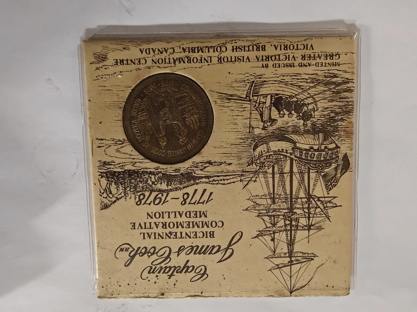 Captain James Cook Bicentennial Medallion 1778-1978 - photo 4