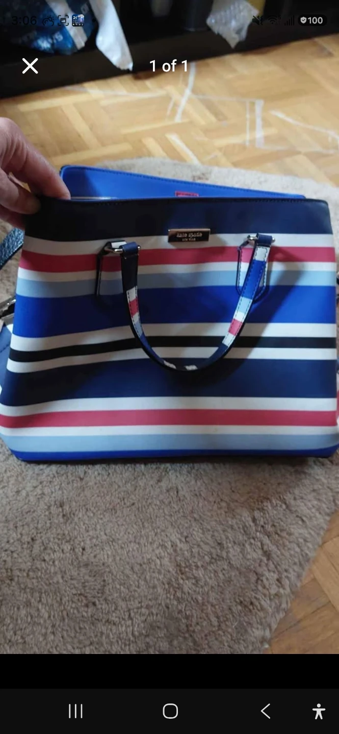 Kate Spade Striped Tote Bag