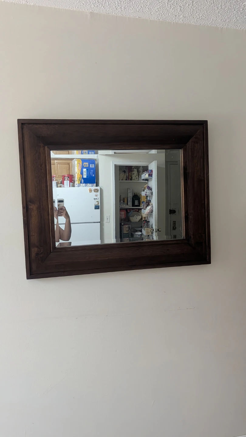 Wooden Framed Wall Mirror - photo 2