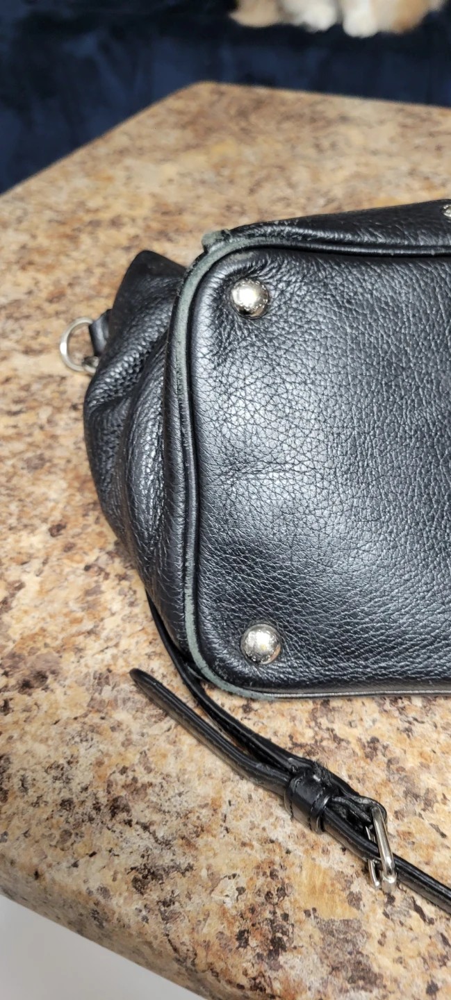 Coach Black Leather Satchel Handbag - photo 5