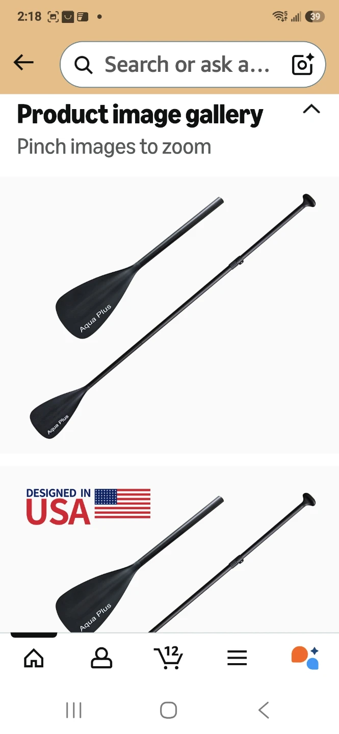 Aqua Plus Adjustable Paddle - photo 3