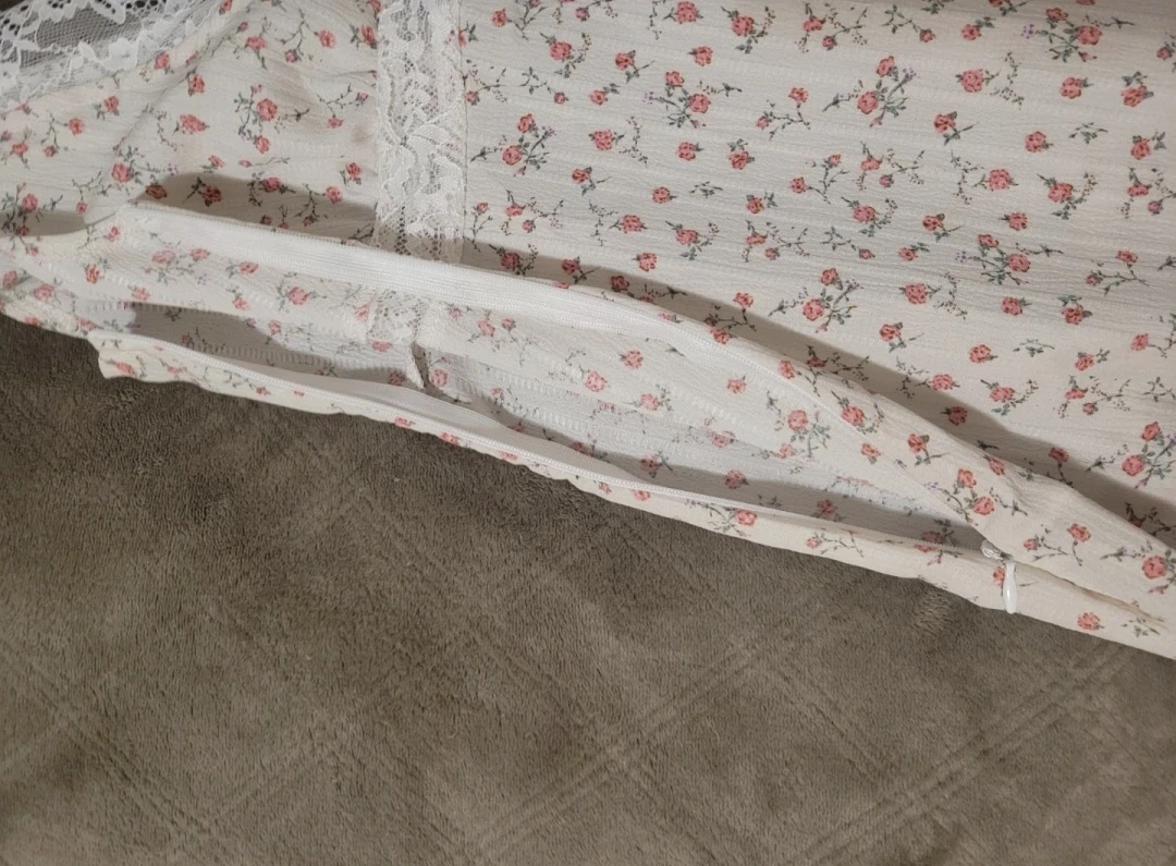 Floral Lace Trim Maxi Dress - photo 4