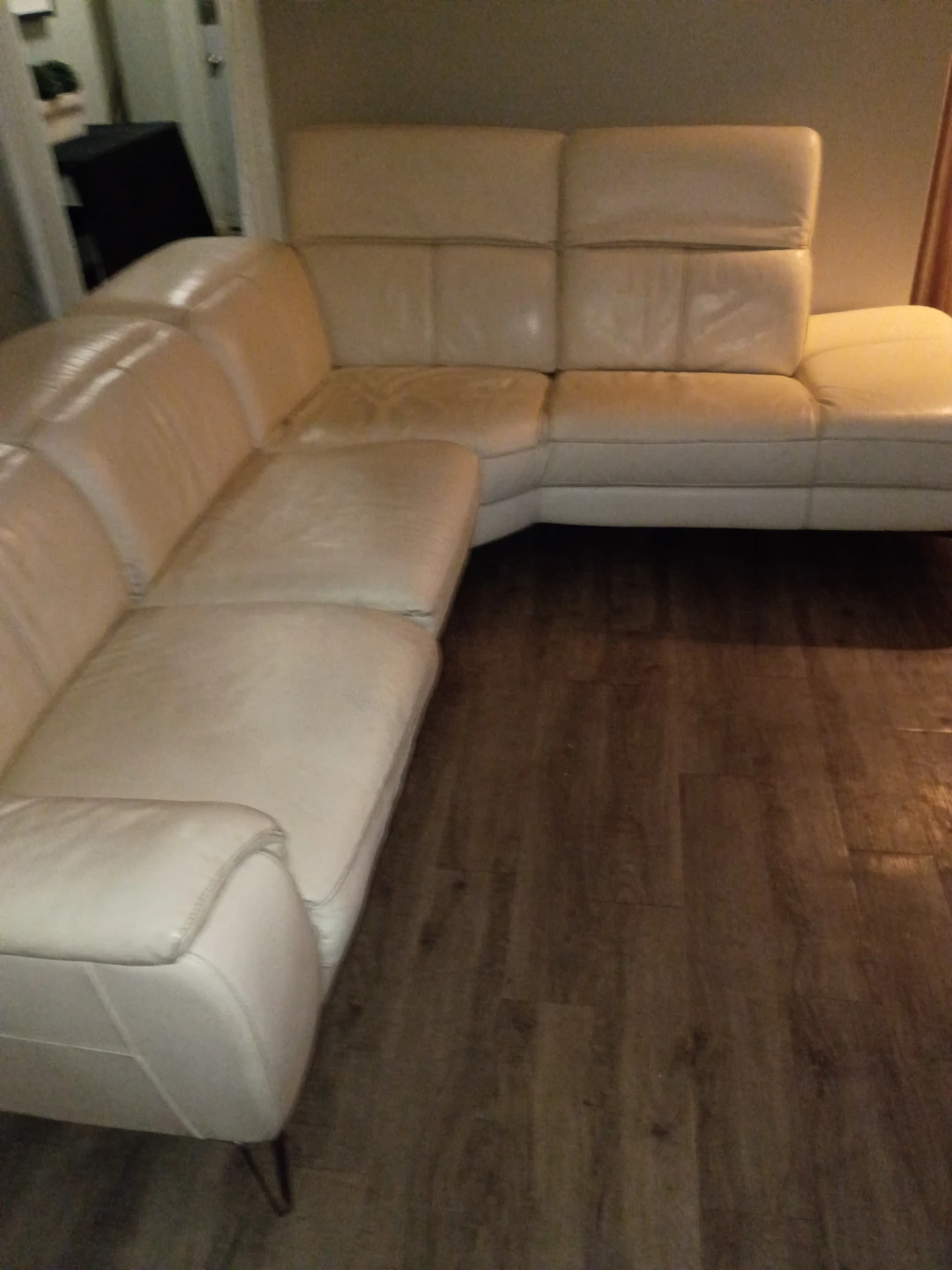 Leather sectional - photo 5