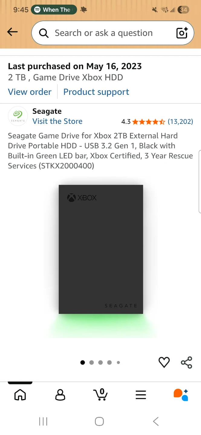 Seagate 2TB Game Drive for Xbox HDD