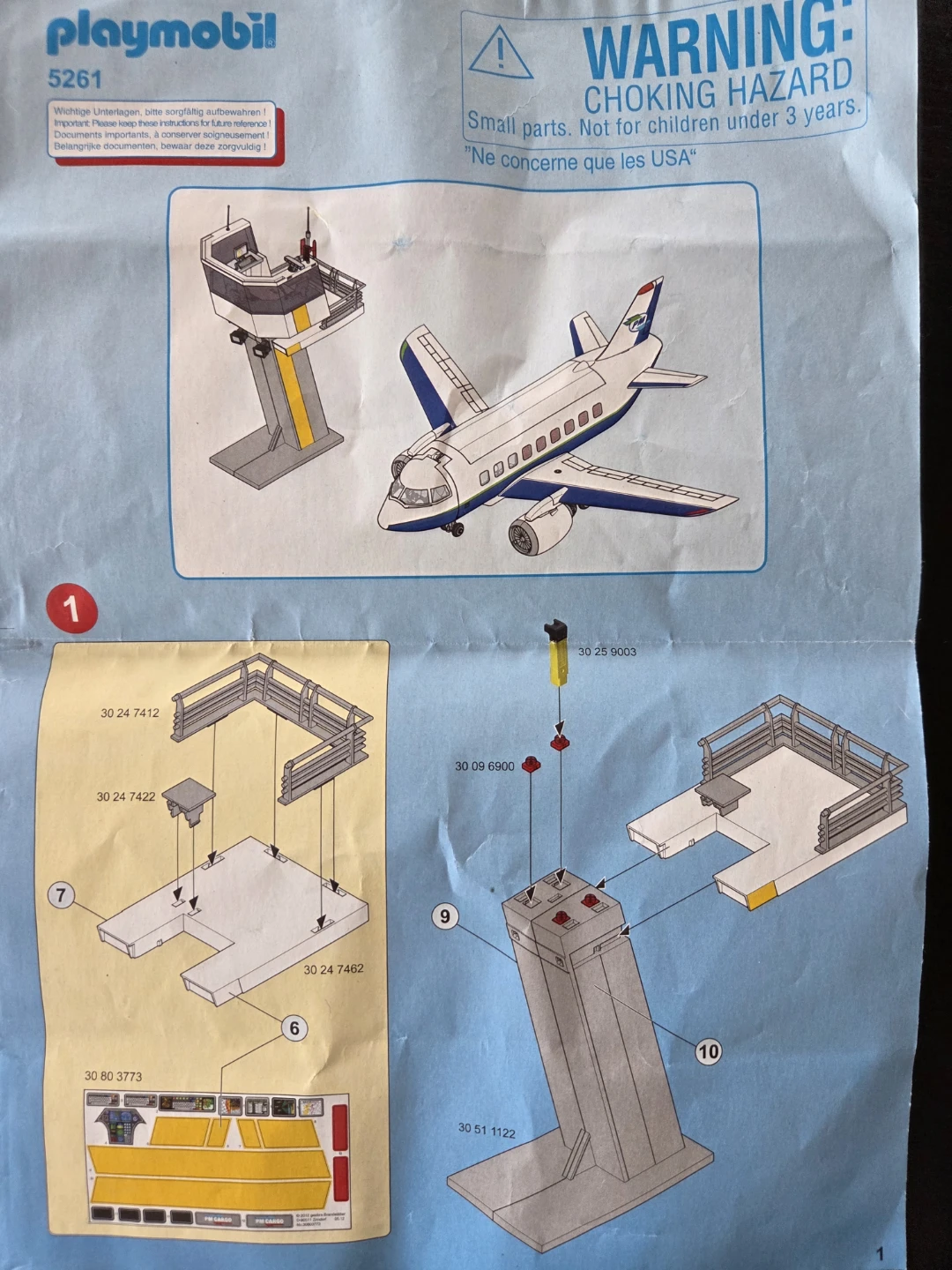 Playmobil City Action Airplane & Control Tower Playset 5261 - photo 4