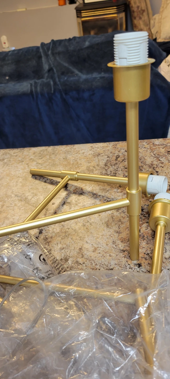 Gold Chandelier Light Fixture - photo 4