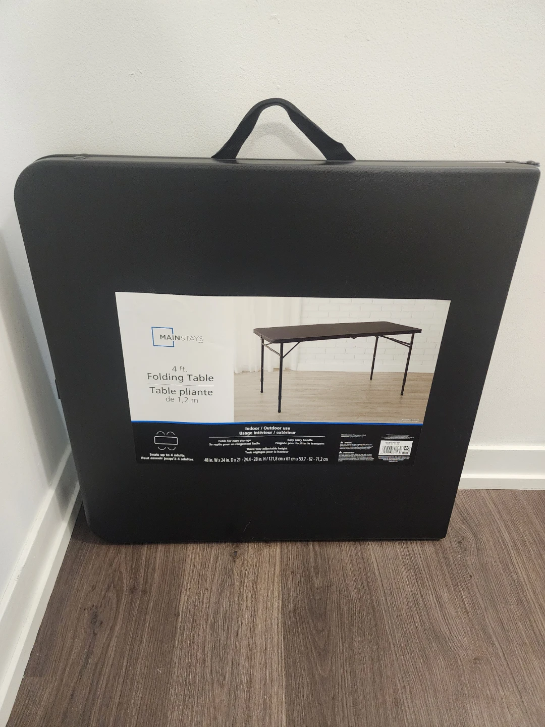 Mainstays 4 ft Folding Table