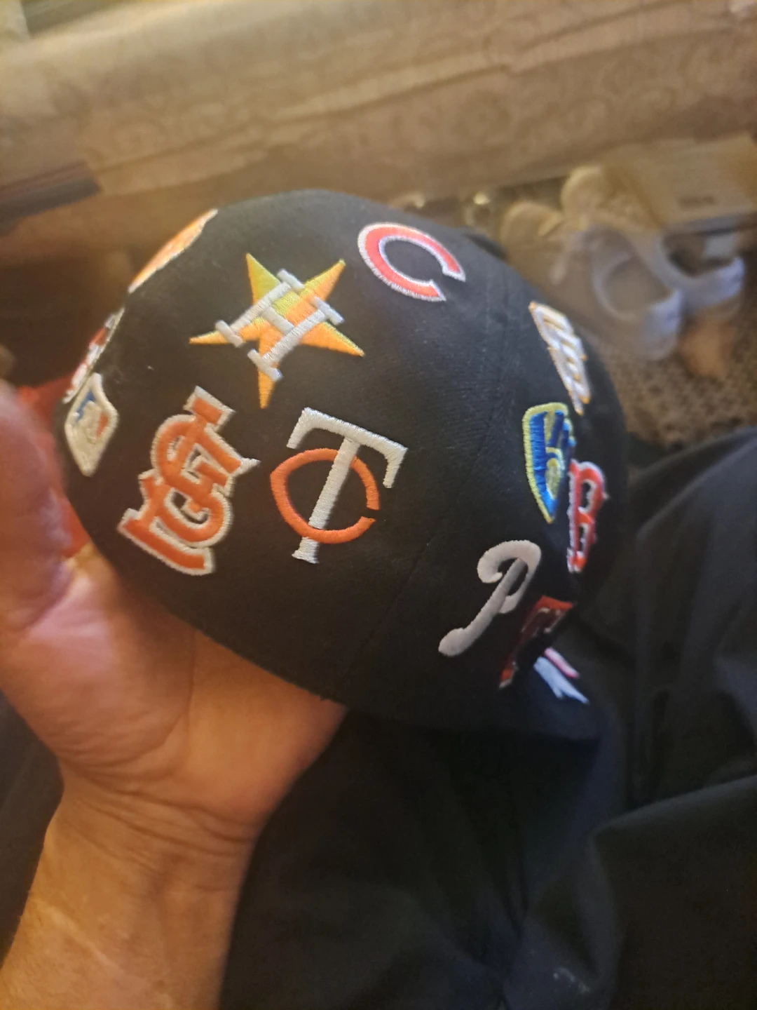 New Era Black Baseball Cap MLB Logos - photo 3
