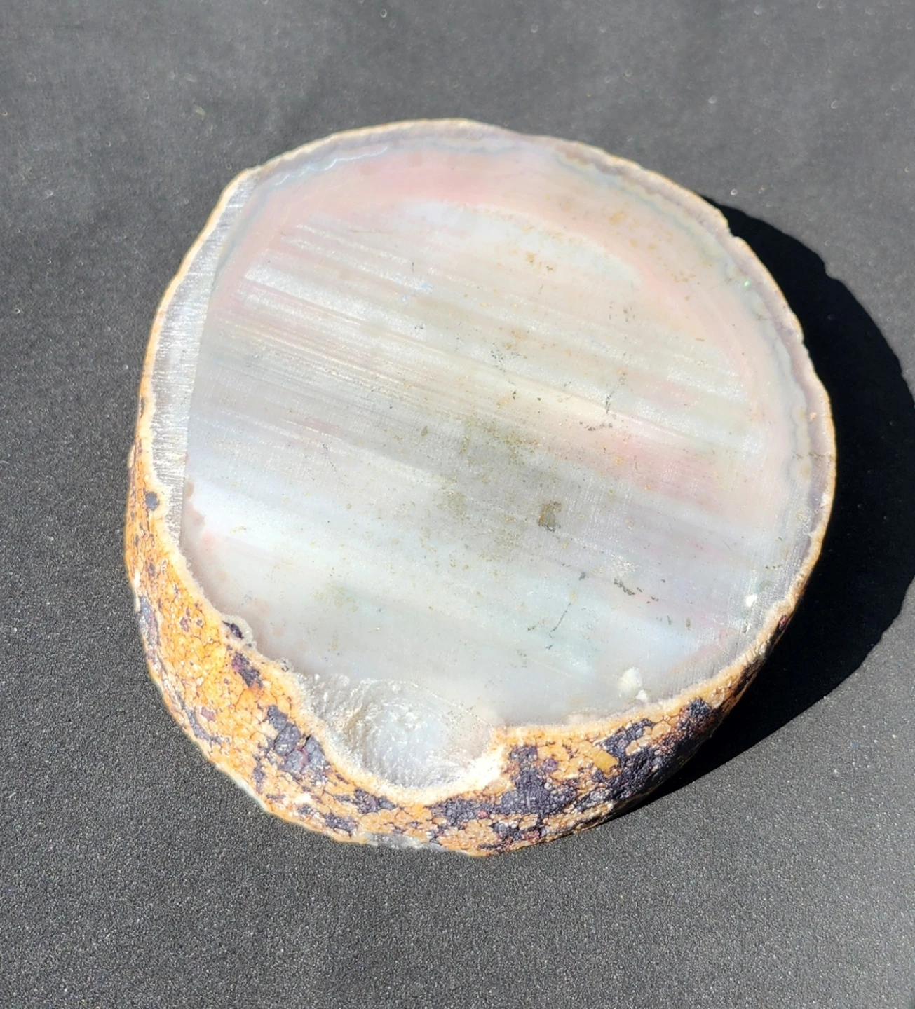 Geode Sliced Rock - photo 4