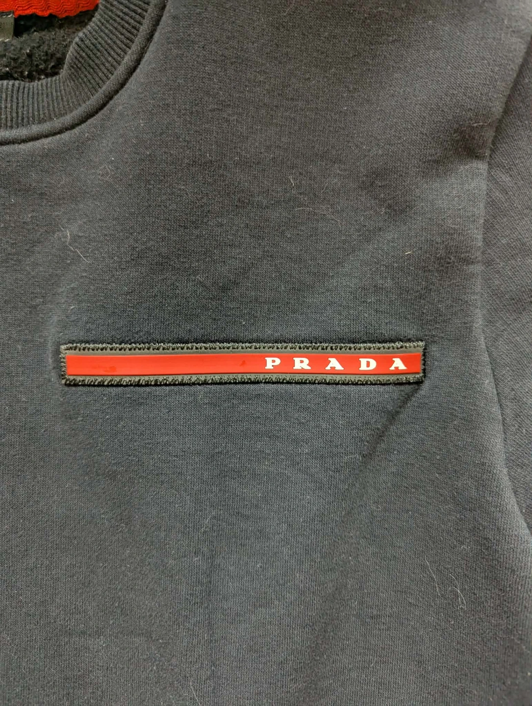 Prada Milano Black Crewneck Sweatshirt